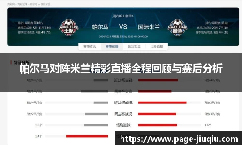 帕尔马对阵米兰精彩直播全程回顾与赛后分析